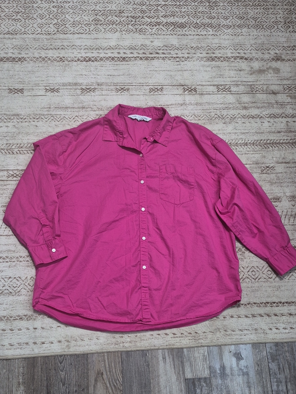 Old Navy Fuchsia Button-Down Shirt